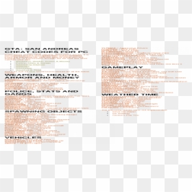 Document, HD Png Download - san andreas png