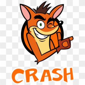 Crash Bandicoot Face Png, Transparent Png - crash bandicoot head png