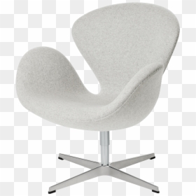 Fabric Swan Chair, HD Png Download - desk chair png