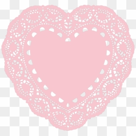 White Heart Doily Transparent, HD Png Download - vhv