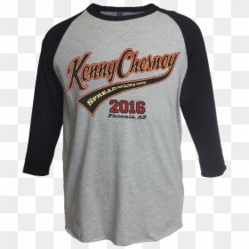 Long-sleeved T-shirt, HD Png Download - kenny chesney png
