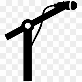 Standing Mic Icon Png, Transparent Png - mic on stand png