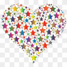 Black Stars And Hearts, HD Png Download - cute stars png