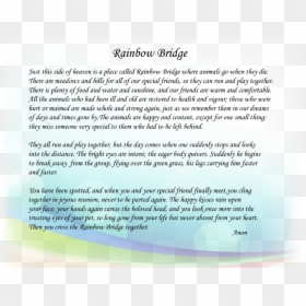Document, HD Png Download - rainbow bridge png
