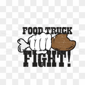 Food Truck Fight, HD Png Download - cartoon fist png
