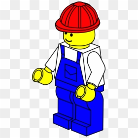 Lego Clipart, HD Png Download - construction man png
