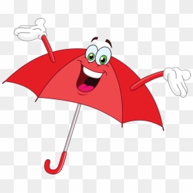 Cartoon Images Of Umbrella, HD Png Download - red umbrella png