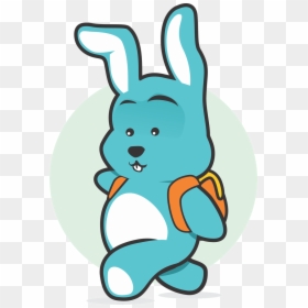 Cartoon Blue Bunny, HD Png Download - bunny png