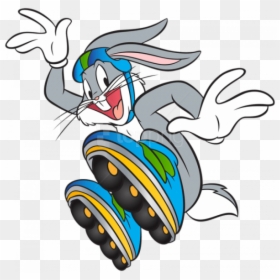 Bugs Bunny En Patines, HD Png Download - bunny png