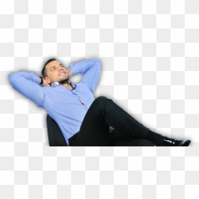 Relaxed Person Png, Transparent Png - person sitting png
