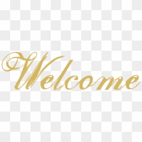 Welcome Gold No Background, HD Png Download - welcome png
