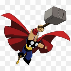 Thor Con Martillo Dibujo, HD Png Download - thor png