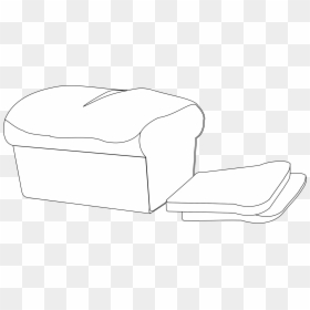Loaf Bread Clip Art Black And White, HD Png Download - bread png