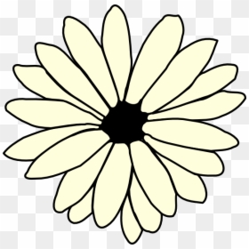 Daisy Flower Clipart Black And White Png, Transparent Png - daisy png