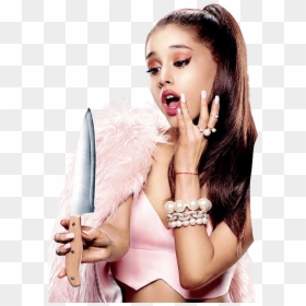 Ariana Grande With A Knife, HD Png Download - ariana grande png