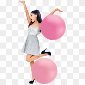 Ariana Grande With Balloons, HD Png Download - ariana grande png