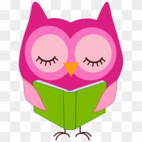 Owl With Book Clipart, HD Png Download - cute png
