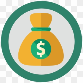 Transparent Money Bag Icon, HD Png Download - money bag png