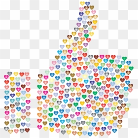 Rainbow Thumbs Up Transparent, HD Png Download - thumbs up emoji png