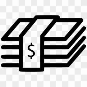 Stack Of Bills Icon, HD Png Download - money icon png