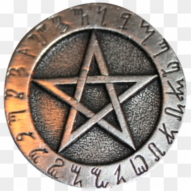 Wiccan Pentacle Runes, HD Png Download - pentagram png
