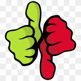 Right And Wrong Transparent, HD Png Download - thumbs up emoji png
