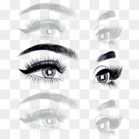 Eyelash Sticker, HD Png Download - vhv