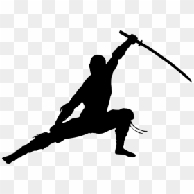 Ninja Warrior Silhouette, HD Png Download - ninja png
