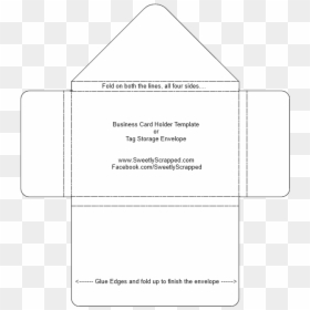 Printable Business Card Envelope Template, HD Png Download - envelope png