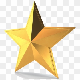 Star C4d Models Free, HD Png Download - gold star png