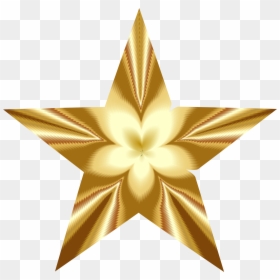 Golden Star, HD Png Download - gold star png