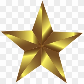Gold Star Clipart Png, Transparent Png - gold star png