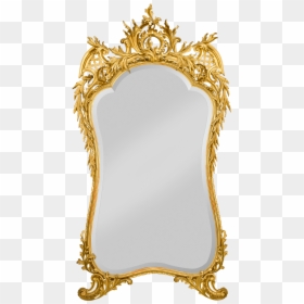 Gold Mirror Frame Png, Transparent Png - mirror png