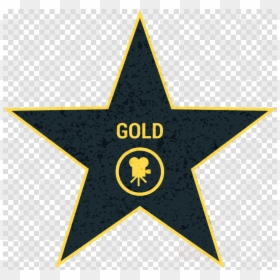 Star Vector No Background, HD Png Download - gold star png