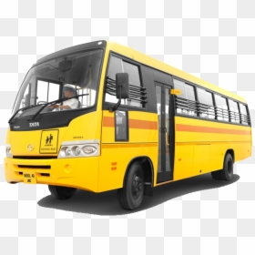 Yellow Color School Bus, HD Png Download - bus png