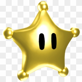 Grand Star Mario Galaxy, HD Png Download - gold star png