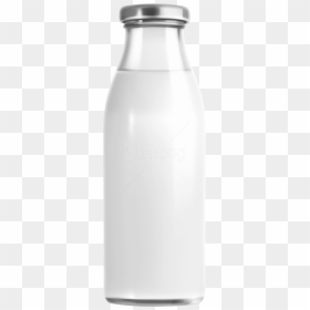 Milk Glass Bottle Png, Transparent Png - milk png