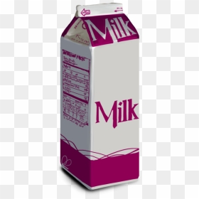 Milk Carton No Background, HD Png Download - milk png