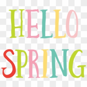 Hello Spring Transparent, HD Png Download - spring png