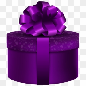Purple Gift Clip Art, HD Png Download - gift png