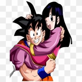 Dbz Chichi And Goku, HD Png Download - milk png