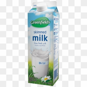 Susu Greenfield Skimmed Milk, HD Png Download - milk png