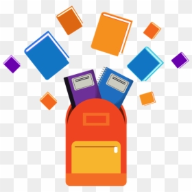 School, HD Png Download - flying books png