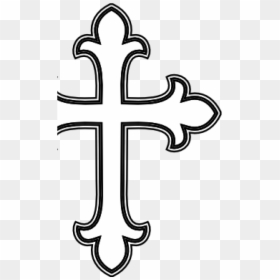 Cross Clipart Black And White, HD Png Download - religious cross png
