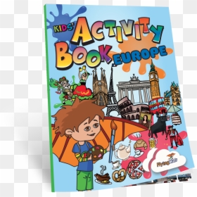 Cover Page For Kids Activity Book With Cartoon Pictures, HD Png Download - flying books png