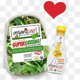 Organic Girl Super Greens, HD Png Download - arugula png