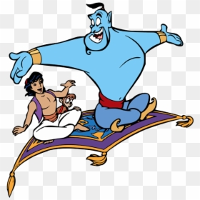 Aladdin And Genie Clipart, HD Png Download - aladdin genie png