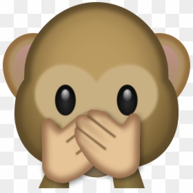 Closed Mouth Monkey Emoji, HD Png Download - evil sun png