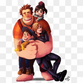 Genderbend Wreck It Ralph, HD Png Download - fix it felix png