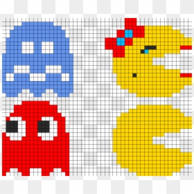 8 Bit Characters Pac Man, HD Png Download - pacman blue ghost png